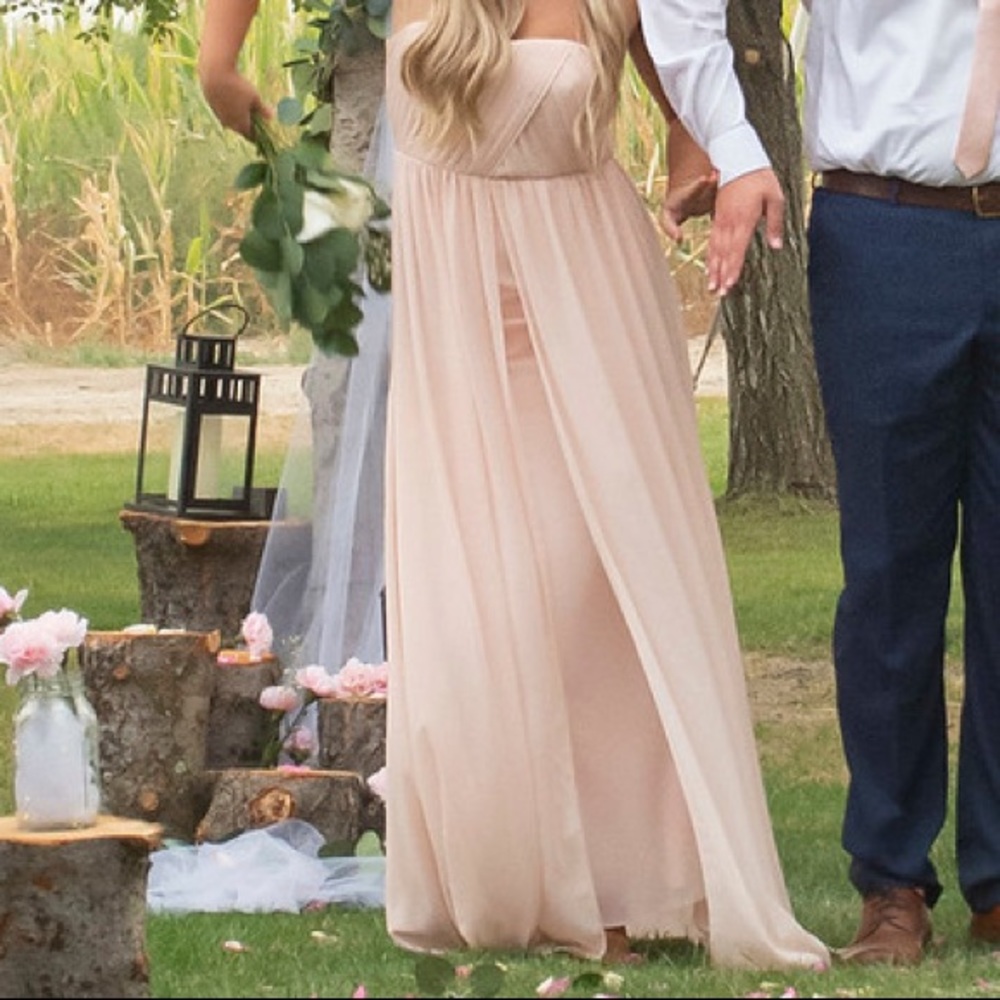 Bridesmaid dress, light pink